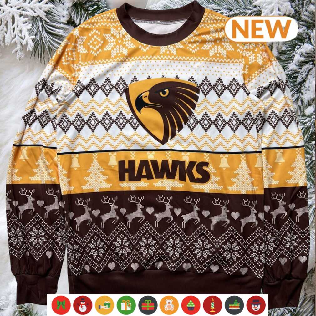 AFL Hawthorn Football Club Ugly Christmas Sweater