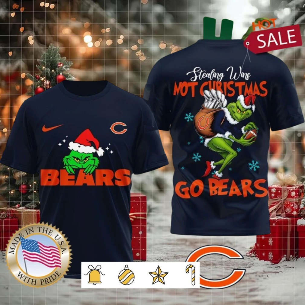 Chicago Bears NFL Grinch Dr. Seuss Stealing Wins Not Christmas Shirt Chicago Bears NFL Grinch Dr. Seuss Stealing Wins Not Christmas Shirt