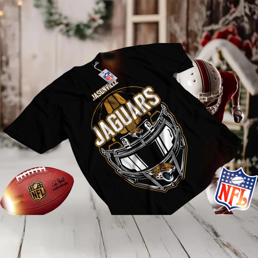 Jacksonville Jaguars NFL Black Team Helmet T Shirt Jacksonville Jaguars NFL Black Team Helmet T Shirt