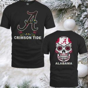 Alabama Crimson Tide College Football Dia De Los Muertos T Shirt