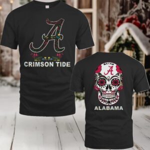 Alabama Crimson Tide College Football Dia De Los Muertos T Shirt