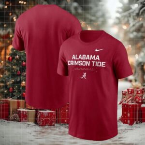 Alabama Crimson Tide Nike 2025 Courtside Basketball Performance shirt