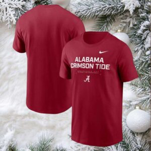 Alabama Crimson Tide Nike 2025 Courtside Basketball Performance shirt