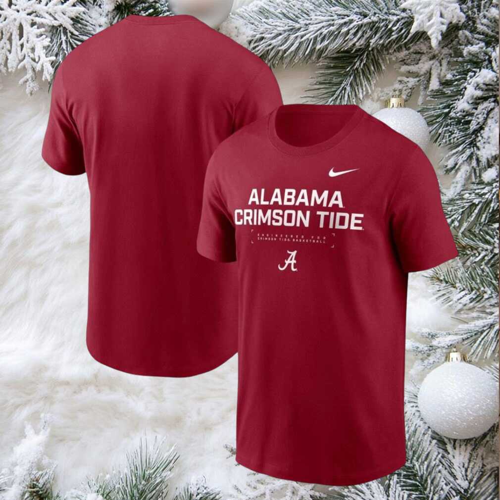 Alabama Crimson Tide Nike 2025 Courtside Basketball Performance shirt Alabama Crimson Tide Nike 2025 Courtside Basketball Performance shirt