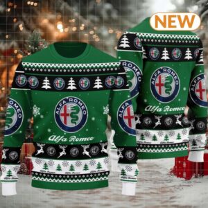 Alfa Romeo 2025 Christmas Green Ugly Sweater