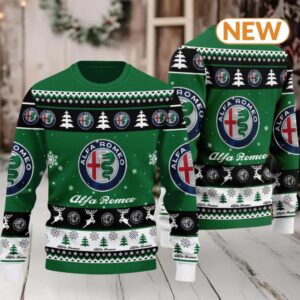 Alfa Romeo 2024 Christmas Green Ugly Sweater