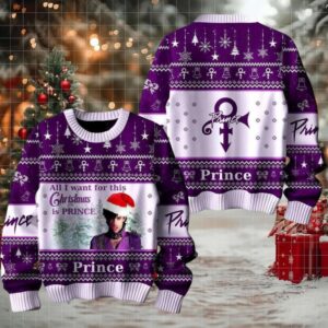 All I Want For This Chrismas Is Prince Ugly Sweater