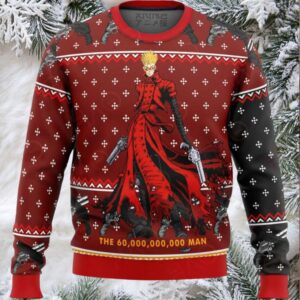 Anime Inspired Red Sweater – Unique Graphic Design, Perfect Holiday Gift