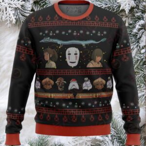 Anime Themed Ugly Christmas Sweater – Unique Holiday Gift For Fans