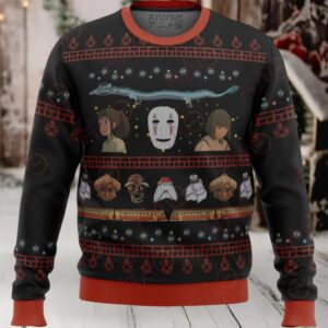 Anime Themed Ugly Christmas Sweater – Unique Holiday Gift For Fans