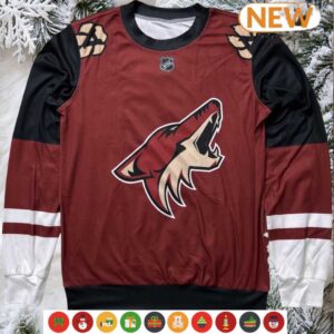 Arizona Coyotes NHL Clayton Keller 9 Wool Ugly Sweater