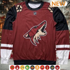 Arizona Coyotes NHL Clayton Keller 9 Wool Ugly Sweater