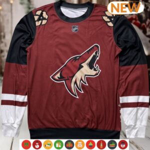 Arizona Coyotes NHL Clayton Keller 9 Wool Ugly Sweater