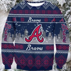 Atlanta Braves Ugly Christmas Sweater, MLB Christmas Sweater