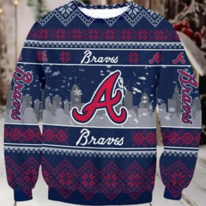 Atlanta Braves Ugly Christmas Sweater, MLB Christmas Sweater