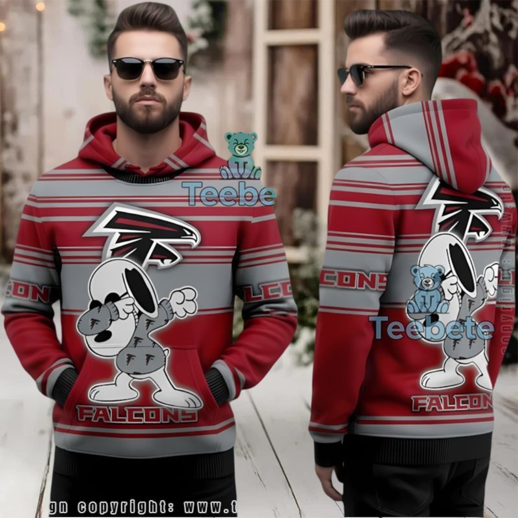 Atlanta Falcons Dabbing Snoopy Ugly 3D Hoodie Fan Apparel Atlanta Falcons Dabbing Snoopy Ugly 3D Hoodie Fan Apparel