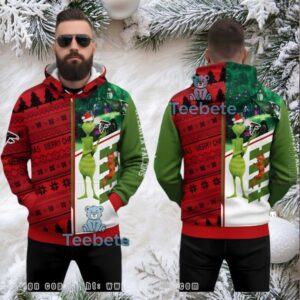 Atlanta Falcons Grinch Max Dog Ugly 3D Hoodie Christmas Gift Atlanta Falcons Grinch Max Dog Ugly 3D Hoodie Christmas Gift