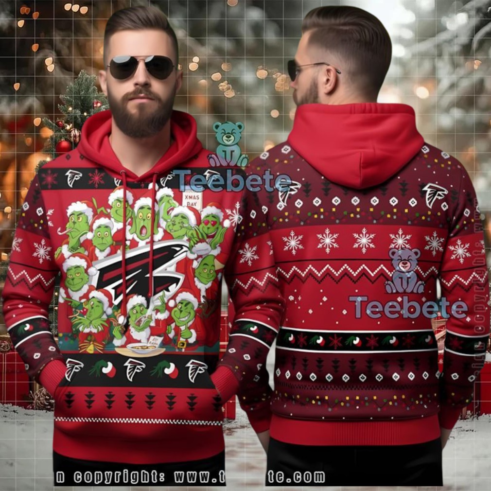 Atlanta Falcons Grinch Ugly 3D Hoodie Festive Apparel Atlanta Falcons Grinch Ugly 3D Hoodie Festive Apparel