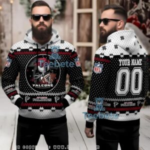 Atlanta Falcons Jack Skellington Ugly 3D Hoodie Nightmare Before Christmas