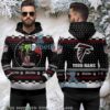 Atlanta Falcons Festive Grinch Hand Ugly Pullover 3D Hoodie Atlanta Falcons Festive Grinch Hand Ugly Pullover 3D Hoodie