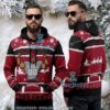 Atlanta Falcons Red Santa Dab Ugly Christmas 3D Hoodie Atlanta Falcons Red Santa Dab Ugly Christmas 3D Hoodie