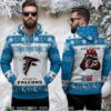 Atlanta Falcons Red Ugly Christmas 3D Hoodie Nutcracker Player Crush Atlanta Falcons Red Ugly Christmas 3D Hoodie Nutcracker Player Crush