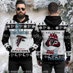 Atlanta Falcons Rise Up Ugly 3D Hoodie Winter Christmas Gift Atlanta Falcons Rise Up Ugly 3D Hoodie Winter Christmas Gift