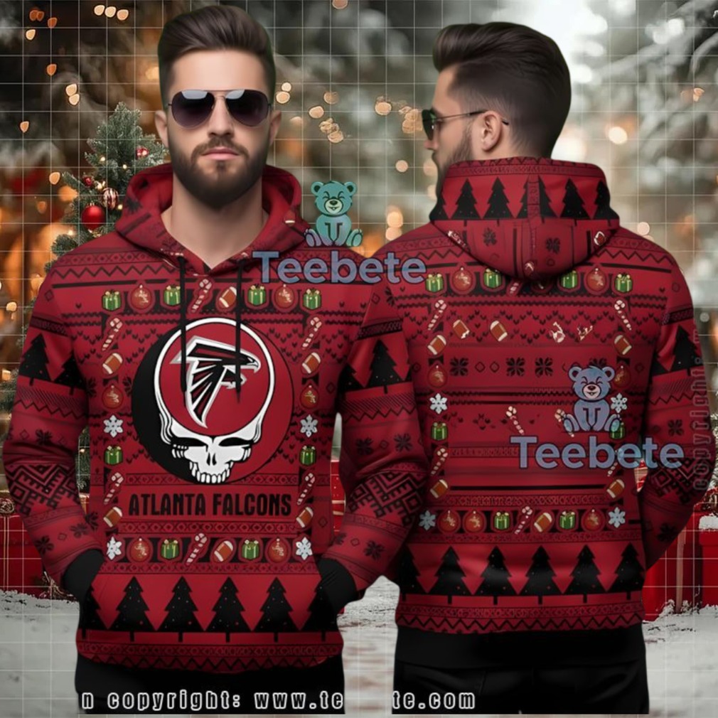 Atlanta Falcons Skull Head Ugly 3D Hoodie Festive Apparel Atlanta Falcons Skull Head Ugly 3D Hoodie Festive Apparel
