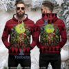 Atlanta Falcons Dab Santa Ugly 3D Hoodie Holiday Red Black