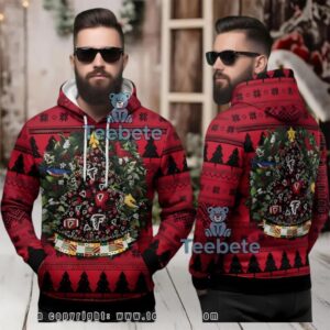 Atlanta Falcons Ugly 3D Hoodie Festive Christmas Apparel