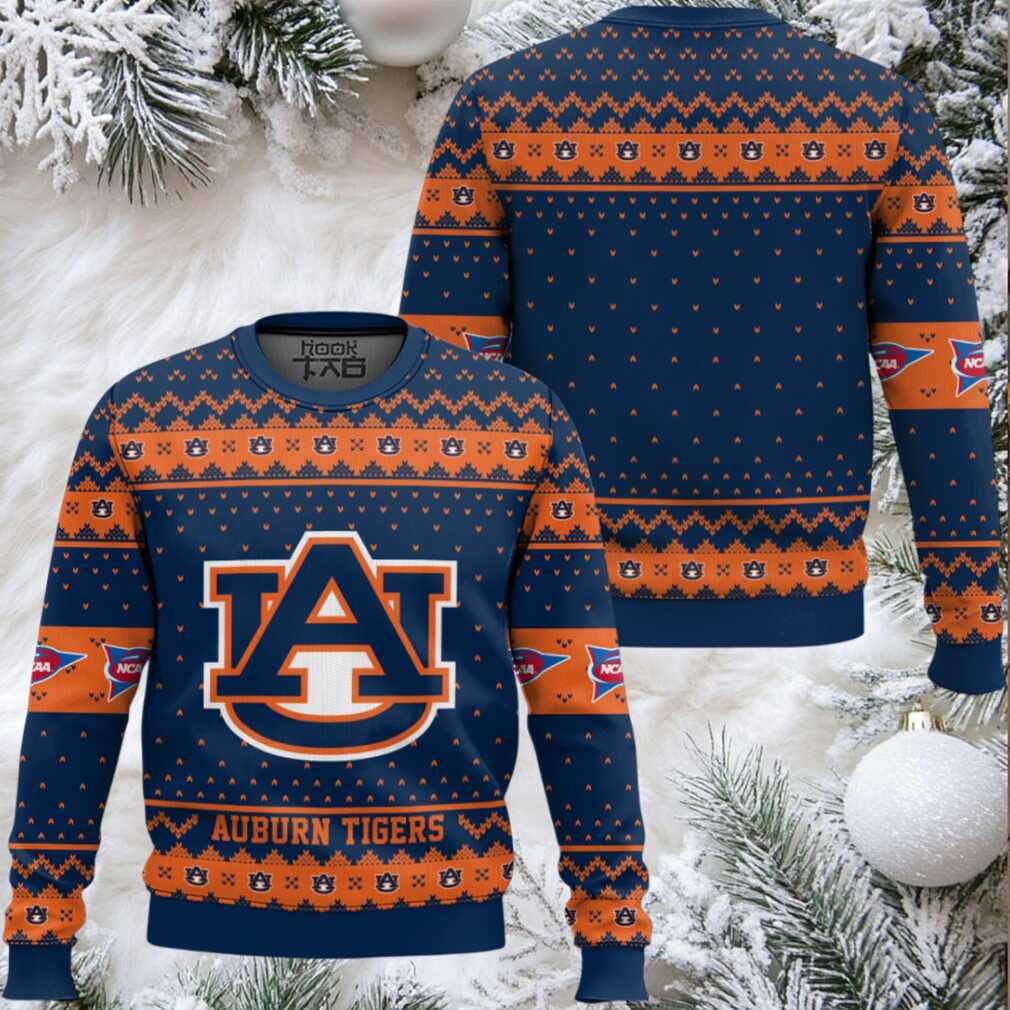 Auburn Tigers – Custom Name And Number Ugly Christmas Sweater Auburn Tigers – Custom Name And Number Ugly Christmas Sweater