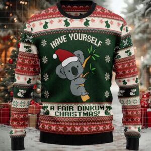 Australian Fair Dinkum Christmas Ugly Christmas Sweater