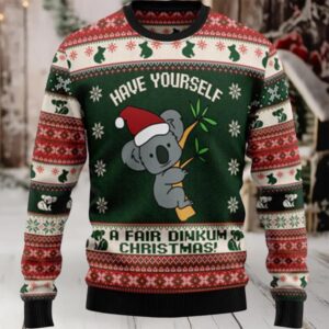 Australian Fair Dinkum Christmas Ugly Christmas Sweater