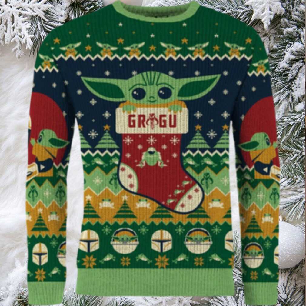 Away on A Razorcrest Baby YodaGrogu Ugly Christmas Sweater Away on A Razorcrest Baby YodaGrogu Ugly Christmas Sweater