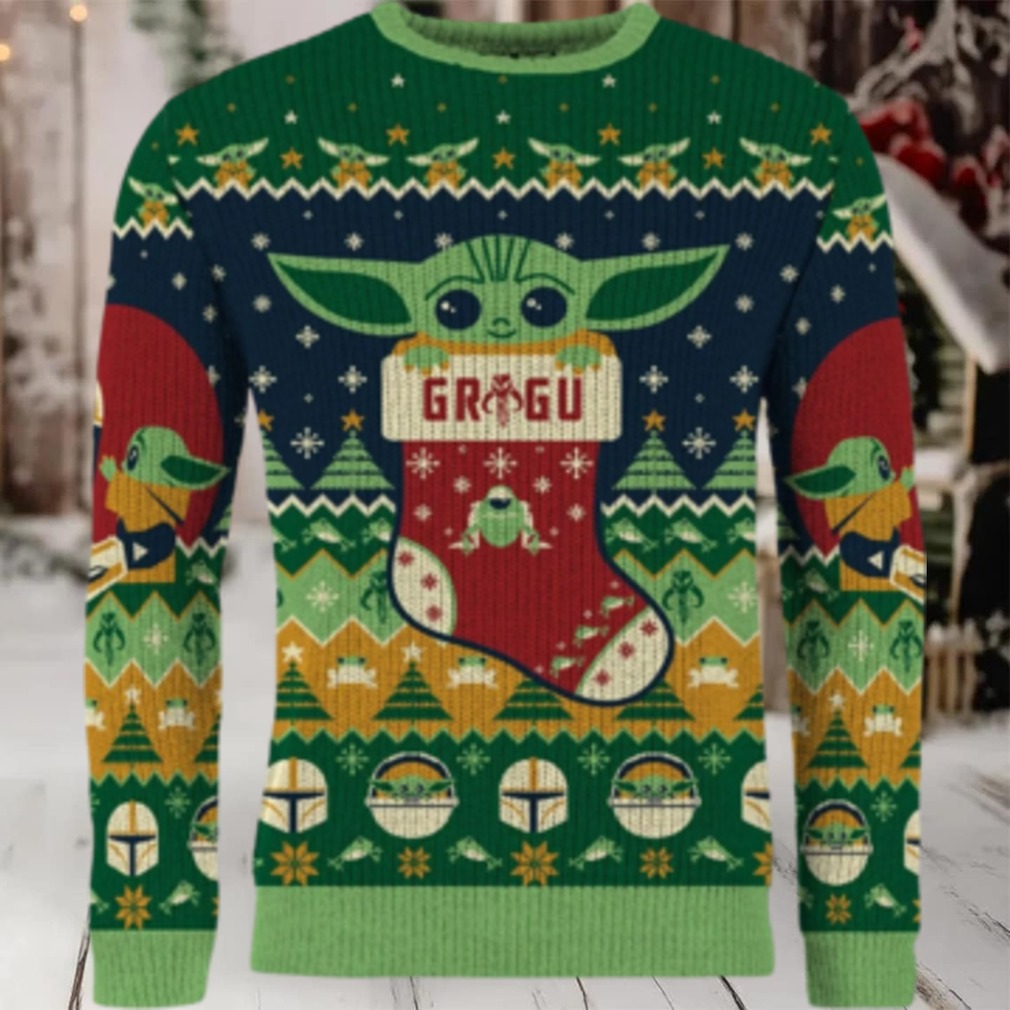 Away on A Razorcrest Baby YodaGrogu Ugly Christmas Sweater Away on A Razorcrest Baby YodaGrogu Ugly Christmas Sweater