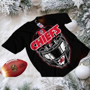 Kansas City Chiefs Team Logo T Shirt with Helmet Graphic