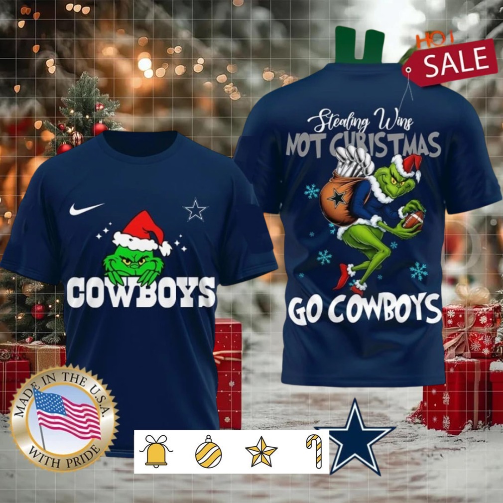 Dallas Cowboys NFL Grinch Dr. Seuss Stealing Wins Not Christmas Shirt