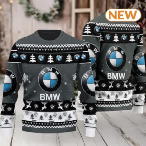 BMW 2024 Christmas Gray Ugly Sweater