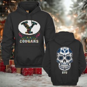 BYU Cougars Dia De Los Muertos T Shirt College Football Fan Tee