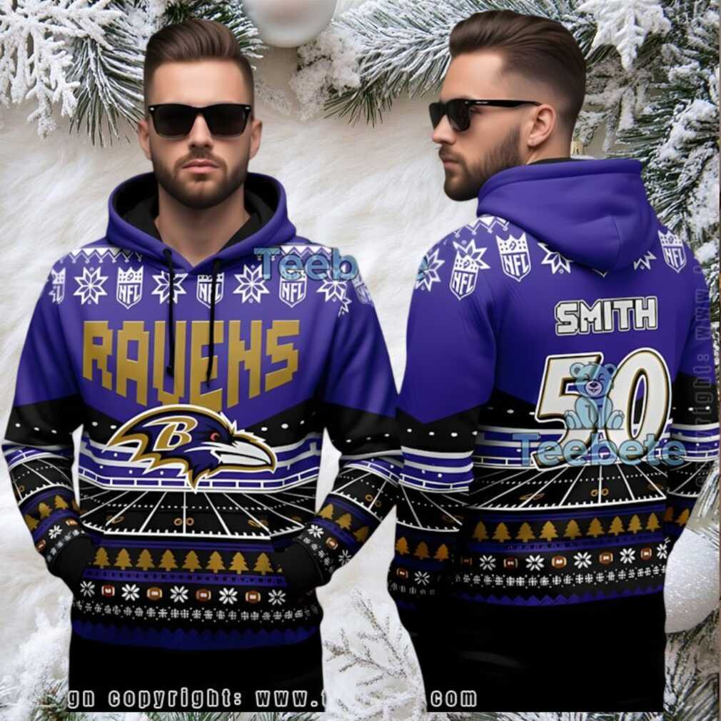 Baltimore Ravens Custom Ugly 3D Hoodie Nfl Game Day Gear Baltimore Ravens Custom Ugly 3D Hoodie Nfl Game Day Gear