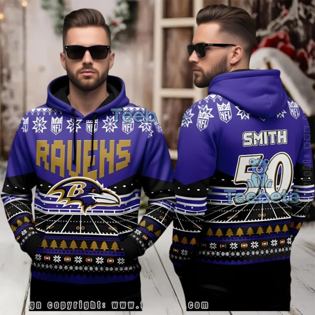 Baltimore Ravens Custom Ugly 3D Hoodie Nfl Game Day Gear Baltimore Ravens Custom Ugly 3D Hoodie Nfl Game Day Gear