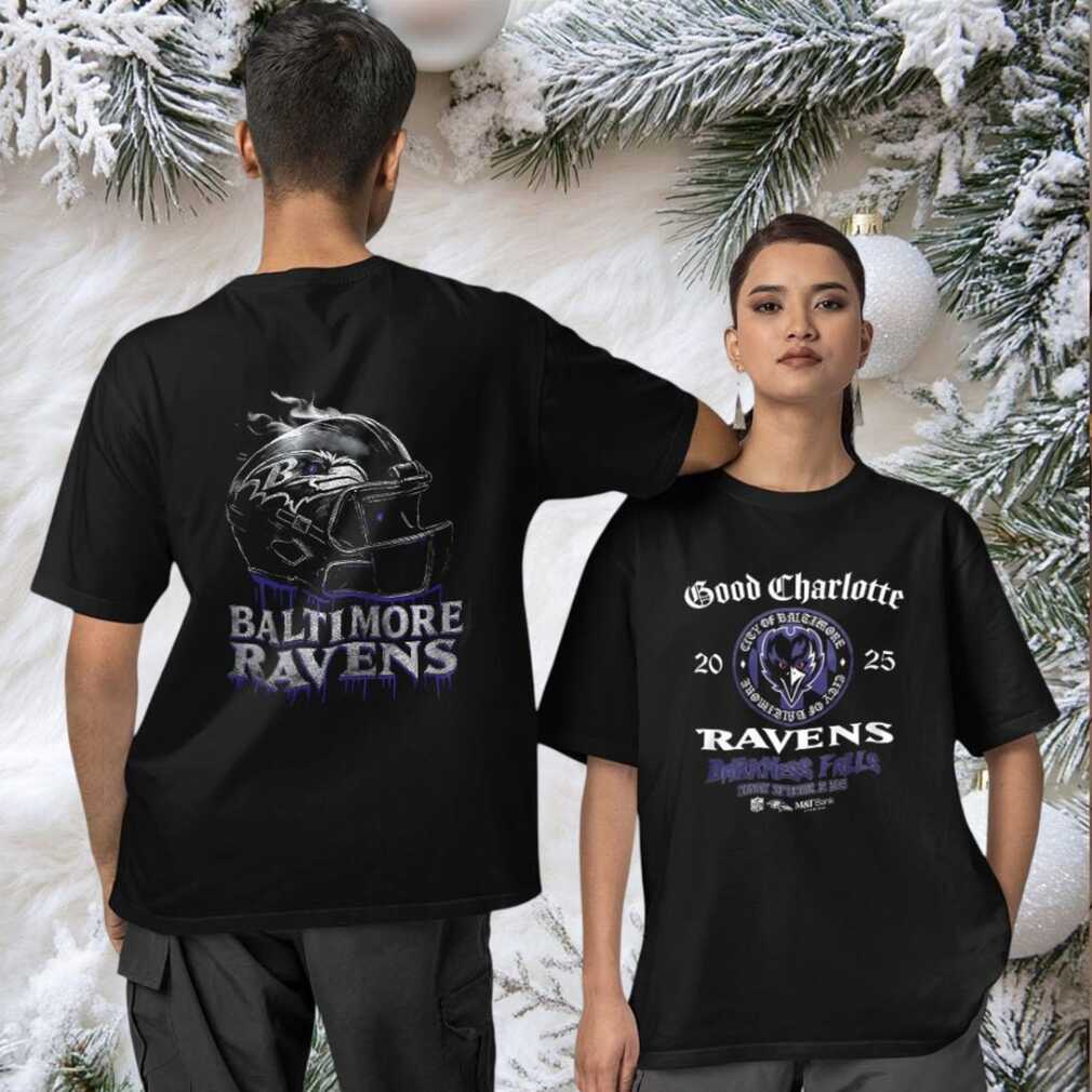 Baltimore Ravens Darkness Falls Good Charlotte 2025 two sided T shirt