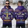 Baltimore Ravens Grinch Hugging Ball Ugly 3D Hoodie Holiday Baltimore Ravens Grinch Hugging Ball Ugly 3D Hoodie Holiday