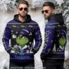 Baltimore Ravens Christmas Tree Ugly 3D Hoodie Baltimore Ravens Christmas Tree Ugly 3D Hoodie