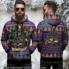 Baltimore Ravens Custom Name Number Ugly 3D Hoodie Holiday Pattern Baltimore Ravens Custom Name Number Ugly 3D Hoodie Holiday Pattern