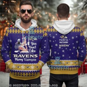 Baltimore Ravens Kissmyass Ugly 3D Hoodie Winter Gameday Wear