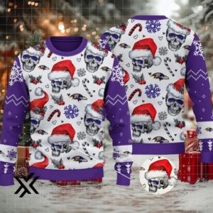 Baltimore Ravens Ugly Christmas Sweater 2025 X7LG2PV3K