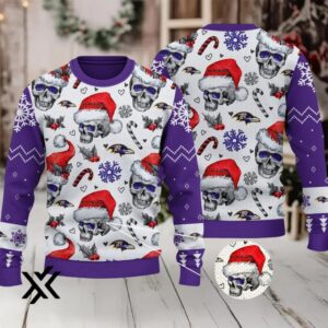 Baltimore Ravens Ugly Christmas Sweater 2025 X7LG2PV3K
