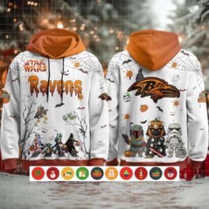 Baltimore Ravens x Star Wars Halloween 2025 Hoodie Shirt