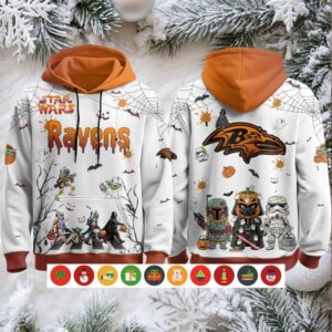 Baltimore Ravens x Star Wars Halloween 2025 Hoodie Shirt